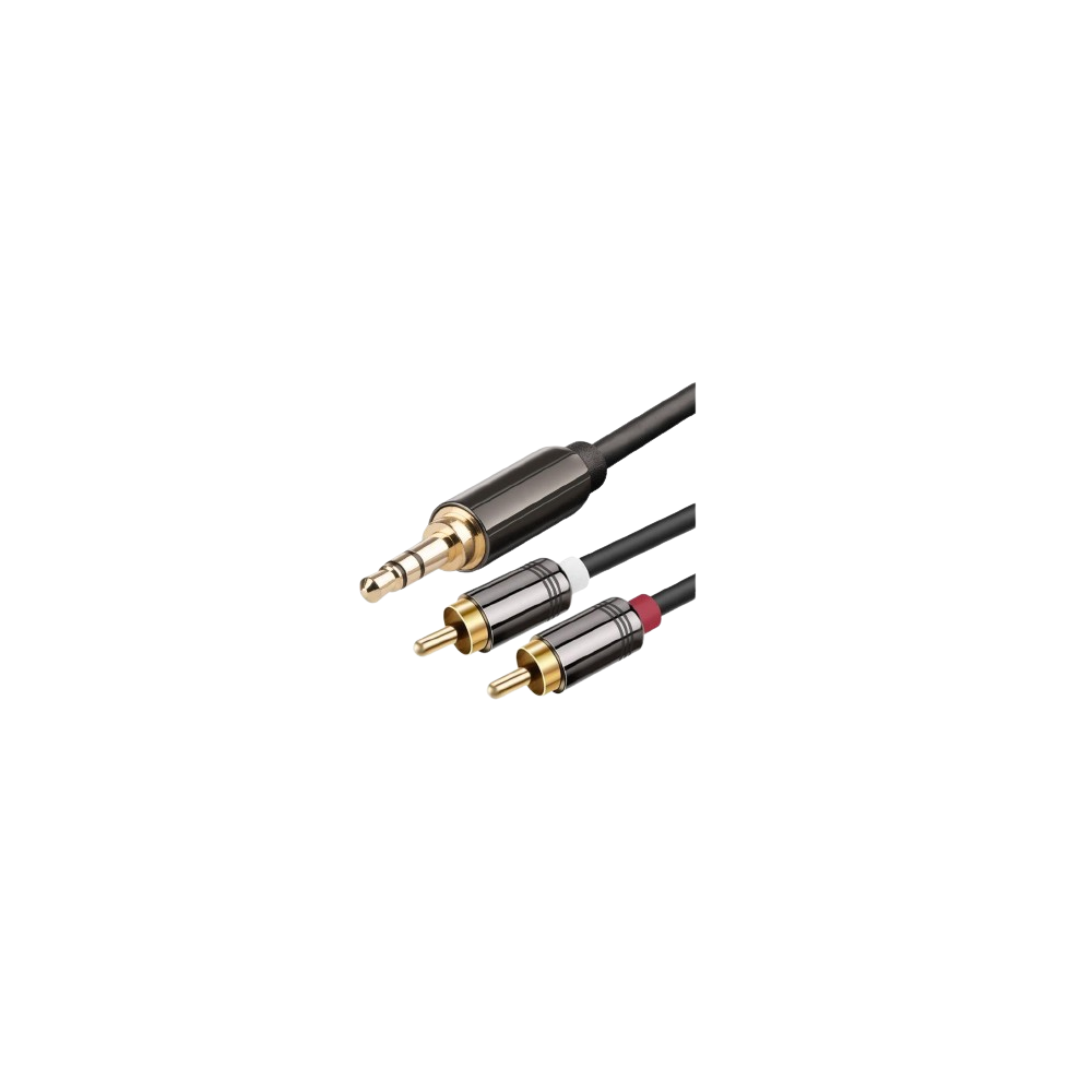 CABO JACK 3.5 STEREO P/ 2 RCA 1MT PREMIUM