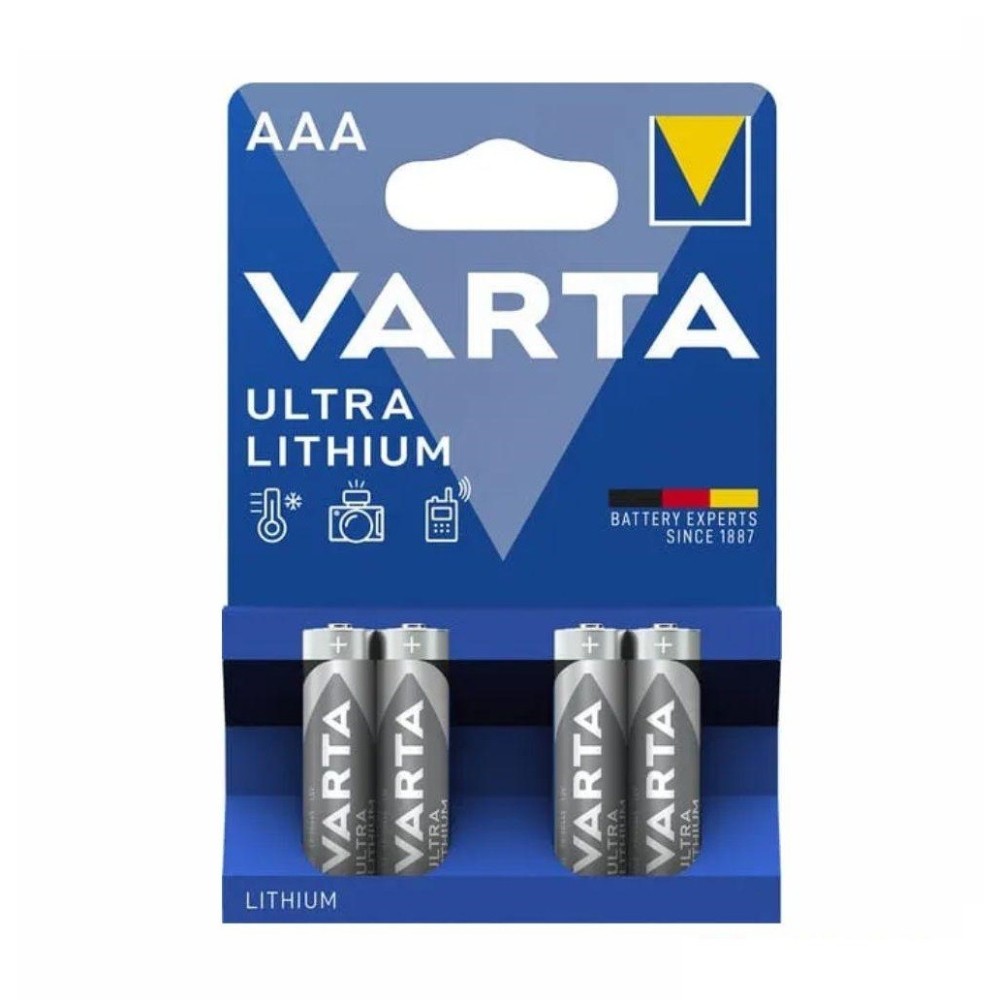 PACK 4xLR3 AAA ULTRA LITIO VARTA