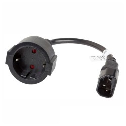 EXTENSAO CORRENTE IEC C14 / SCHUKO FEMEA 20CM