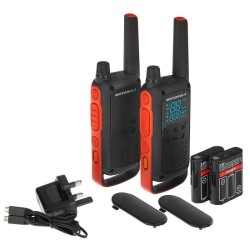 MOTOROLA TALKABOUT T82 EXTREME PACK 2 WALKIE-TALKIES PMR-446 C/ ESTOJO