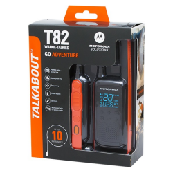MOTOROLA TALKABOUT T82 EXTREME PACK 2 WALKIE-TALKIES PMR-446 C/ ESTOJO