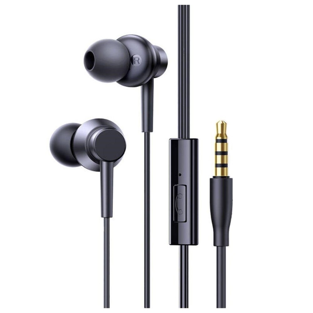 AURICULARES STEREO C/ JACK 3.5 C/ MICRO PRETOS