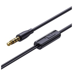 AURICULARES STEREO C/ JACK 3.5 C/ MICRO PRETOS