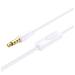 AURICULARES STEREO C/ JACK 3.5 C/ MICRO BRANCOS