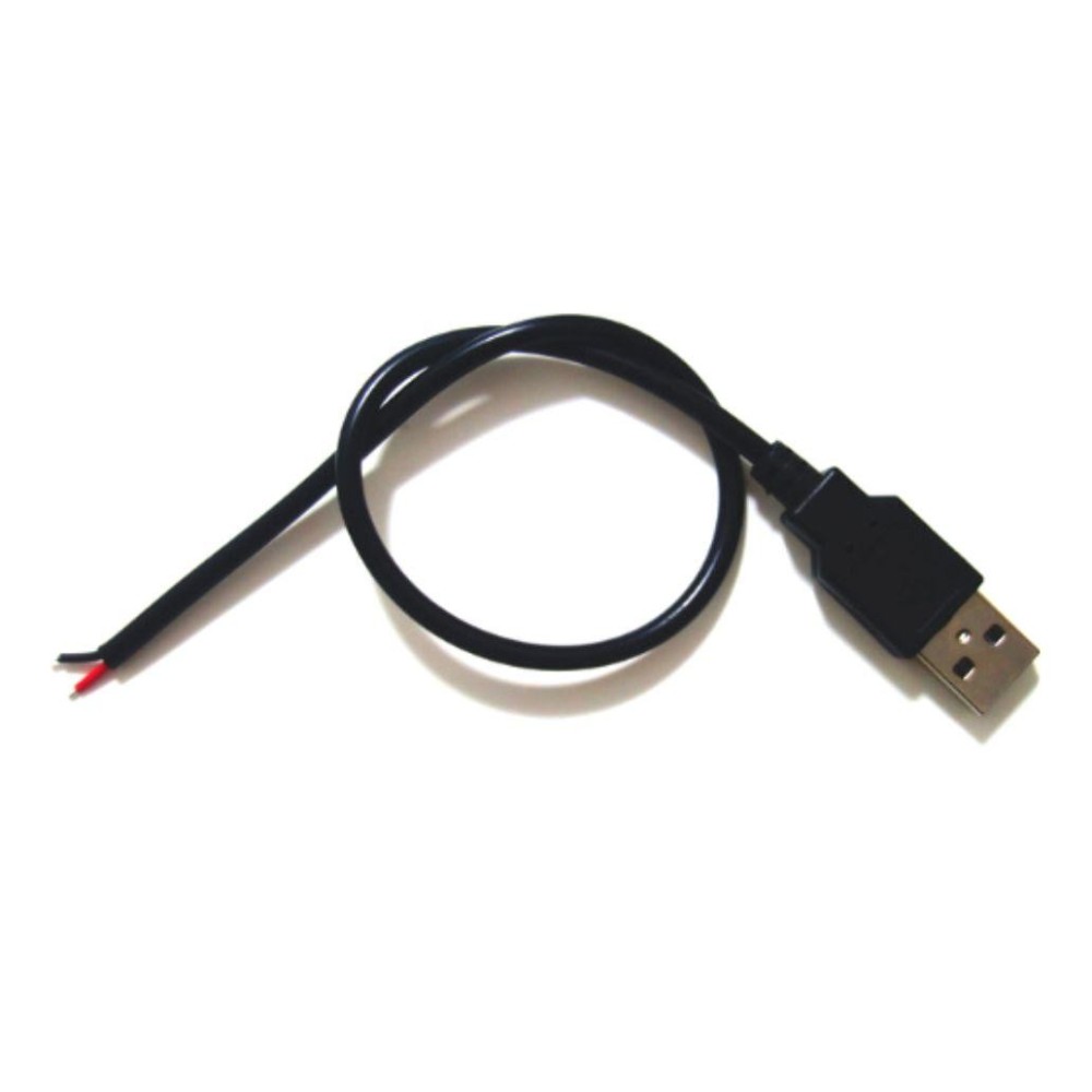 CABO USB-A MACHO COM 2 FIOS 1MT