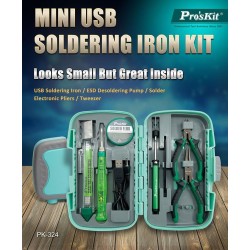 KIT FERRAMENTAS SOLDADURA 8 PECAS PROSKIT