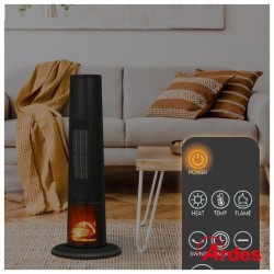 AQUECEDOR TORRE COM EFEITO CHAMA 2000W