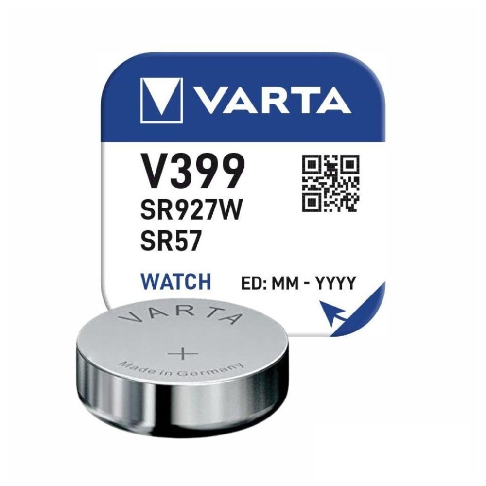 PILHA OXIDO PRATA V399/SR927W/SR57 1.55V P/ RELOGIO