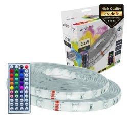 CONJUNTO 2 FITAS LED RGB 12V IP65 WIFI+IR TUYA (2X5MTS)