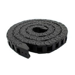 PASSA CABOS CORRENTE PLASTICO 10x20mm PRETO 1MT