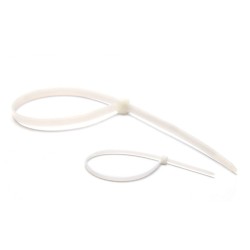 ABRACADEIRAS NYLON 100x3.6mm BRANCAS (PACK 50)
