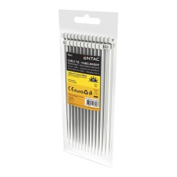 ABRACADEIRAS NYLON 100x3.6mm BRANCAS (PACK 50)
