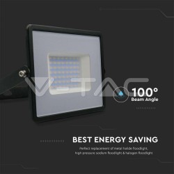 PROJETOR SLIM SMD 50W 100-240V 4000LM IP65 6500K
