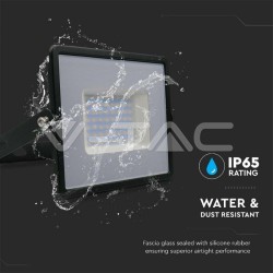 PROJETOR SLIM SMD 50W 100-240V 4000LM IP65 6500K