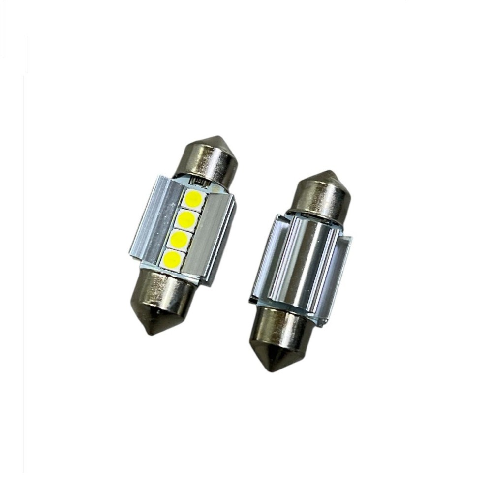 PAR LAMPADA LED 12VDC BRANCA 31mm AUTO 2W
