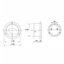 AMPERIMETRO ANALOGICO 7.5A DC