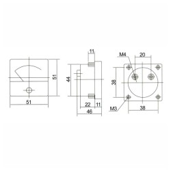 VOLTIMETRO ANALOGICO 20V DC