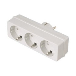 ADAPTADOR MACHO SCHUKO PARA 3 FEMEAS SCHUKO