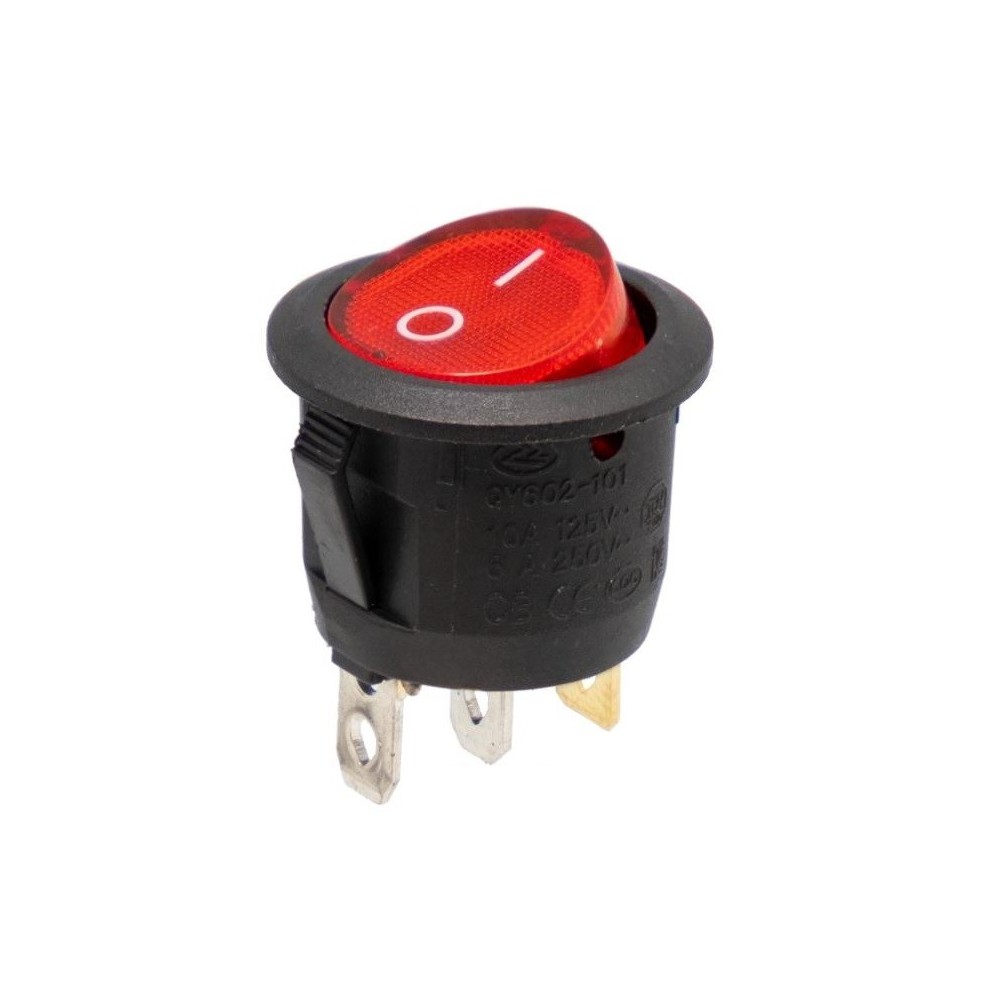 INTERRUPTOR COM LUZ VERMELHO 250V 6A