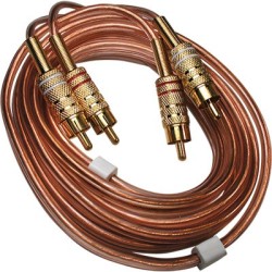 EXTENSAO 2 RCA MACHO / 2 RCA MACHO DOURADO 2MTS