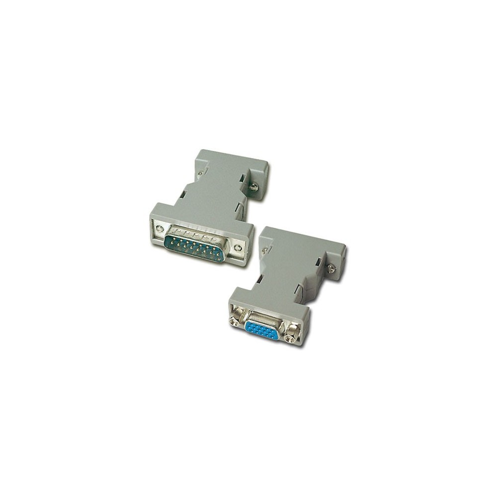 ADAPTADOR SUB-D 15P MACHO / 9P FEMEA