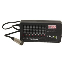 IBIZA LC64DMX MINI CONTROLADOR DMX512 8-WAY/64 CH PROGRAMAVEL