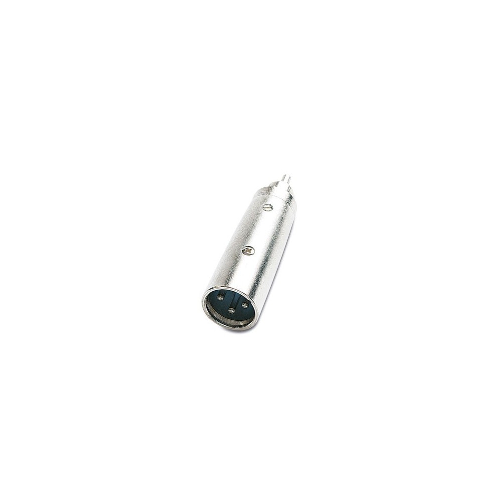 FICHA ADAPTADORA XLR 3P MACHO / RCA MACHO