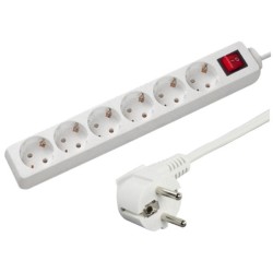 EXTENSAO CORRENTE SCHUKO 6 VIAS + INTERRUPTOR 3MTS