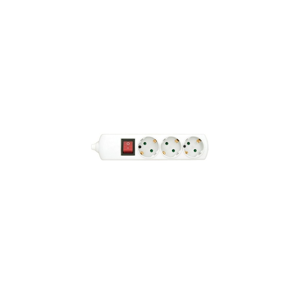 BASE CORRENTE SCHUKO 3 VIAS + INTERRUPTOR SEM CABO