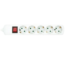 BASE CORRENTE SCHUKO 5 VIAS + INTERRUPTOR SEM CABO