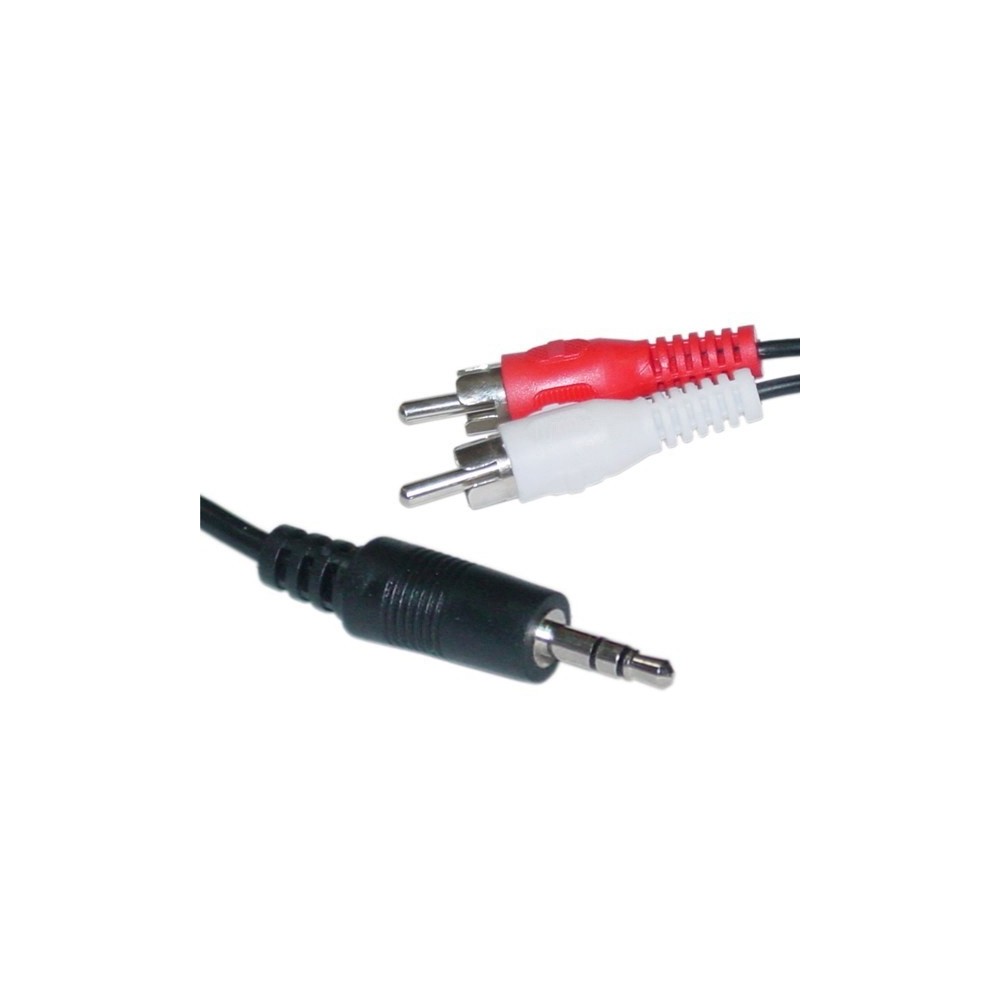 EXTENSAO JACK 3.5 MACHO STEREO / 2xRCA MACHO 5MTS