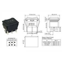 INTERRUPTOR COMUTADOR ON-OFF-ON 16A