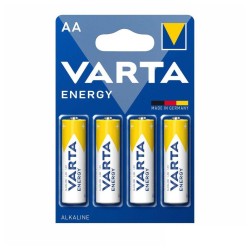 PACK 4 PILHAS ALCALINAS LR6 1.5 AA VARTA