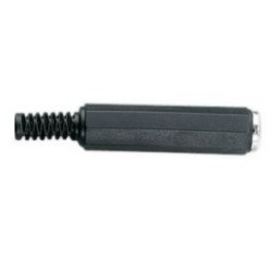 FICHA JACK 6.3mm FEMEA EXT.PLAST.