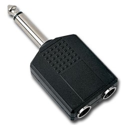 FICHA JACK 6.3 MACHO  MONO / 2xJACK 6.3 STEREO