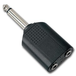 ADAPT. JACK 6,3 MONO MACHO P/ 2x 3,5 MONO F