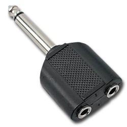 ADAPT. JACK 6,3 MONO MACHO P/ 2x JACK 3,5 ST F