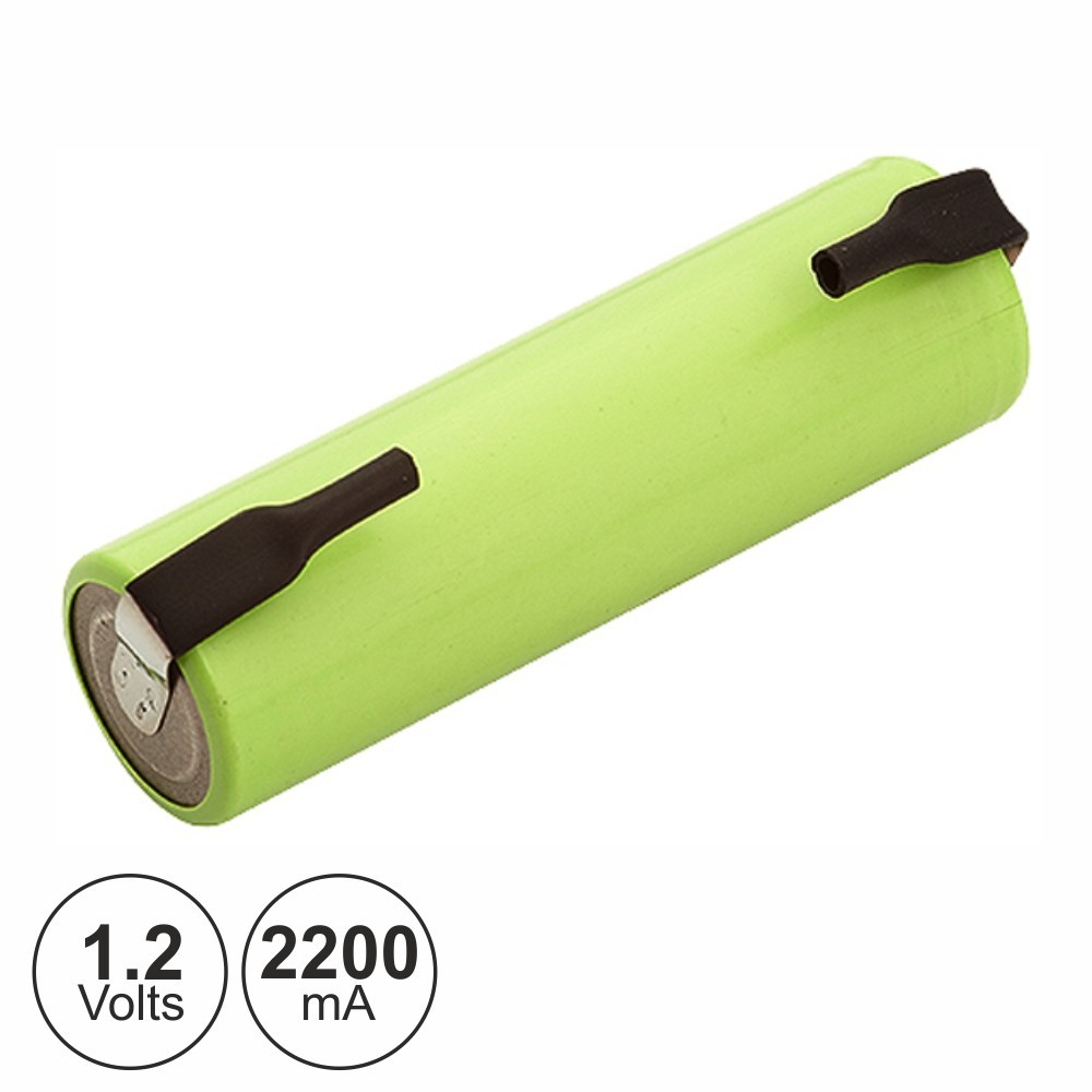 BATERIA RECARREGAVEL NI-MH 1,2V AA 2200mA COM PATILHAS