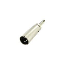 ADAPTADOR XLR MACHO 3P / JACK 6.35 MACHO MONO