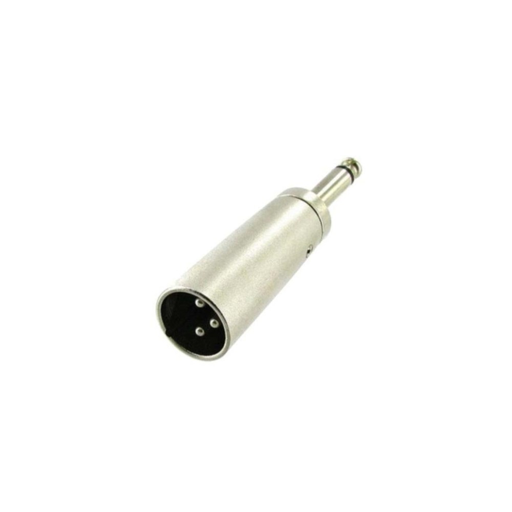 ADAPTADOR XLR MACHO 3P / JACK 6.35 MACHO MONO