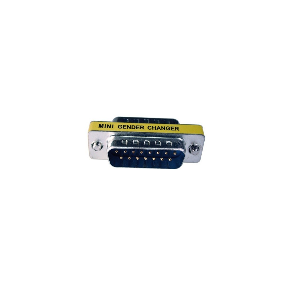 ADAPTADOR SUB-D 15P MACHO / MACHO