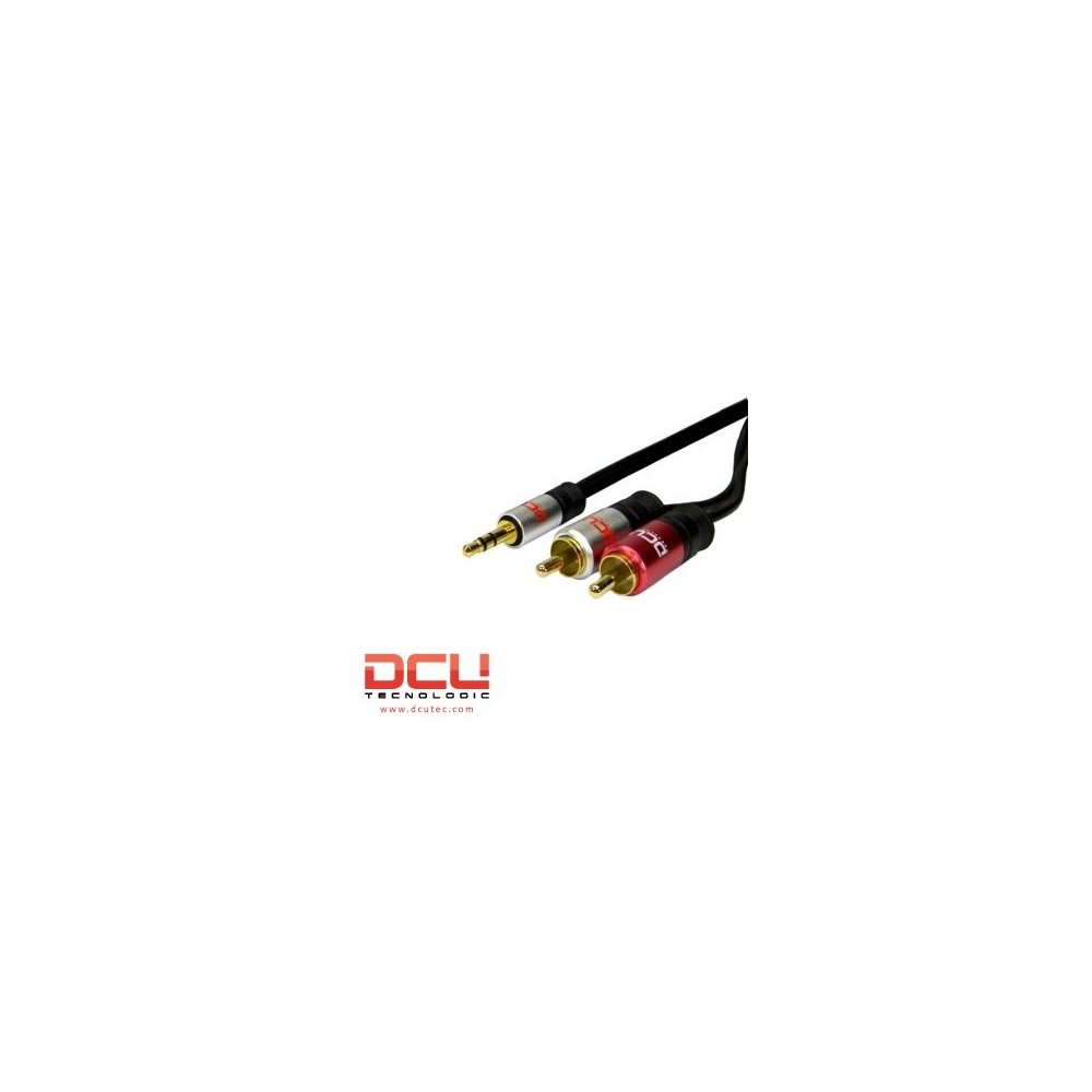 EXTENSAO AUDIO JACK 3.5 ST MACHO / 2xRCA MACHO 1MT DCU EXTENSAO AUDIO JACK 3.5 ST MACHO / 2xRCA MACHO 1MT DCU