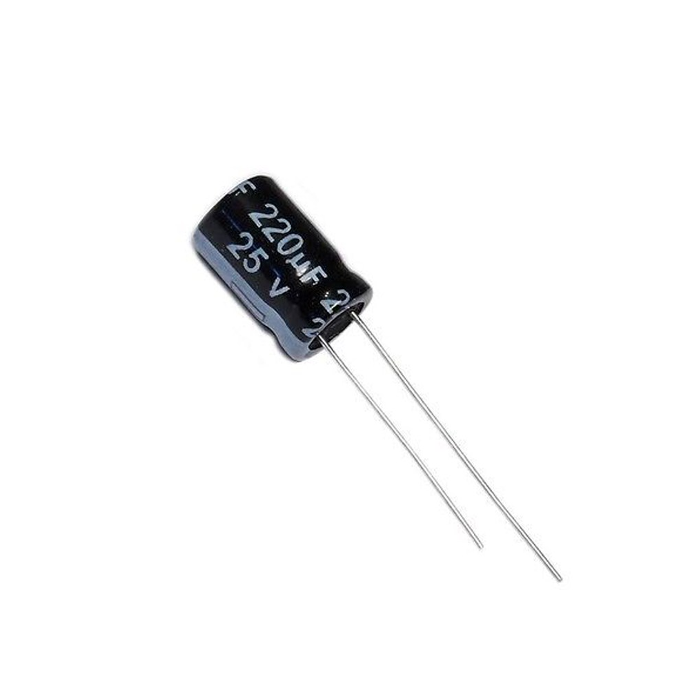 COND.ELEC.220uF 25V VERT.105º 6.3X11 ROHS