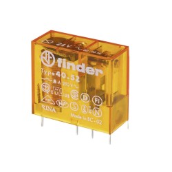 RELE FINDER 230VAC 8A 2 INVERSORES R:5mm CIRCUITO IMPRESSO
