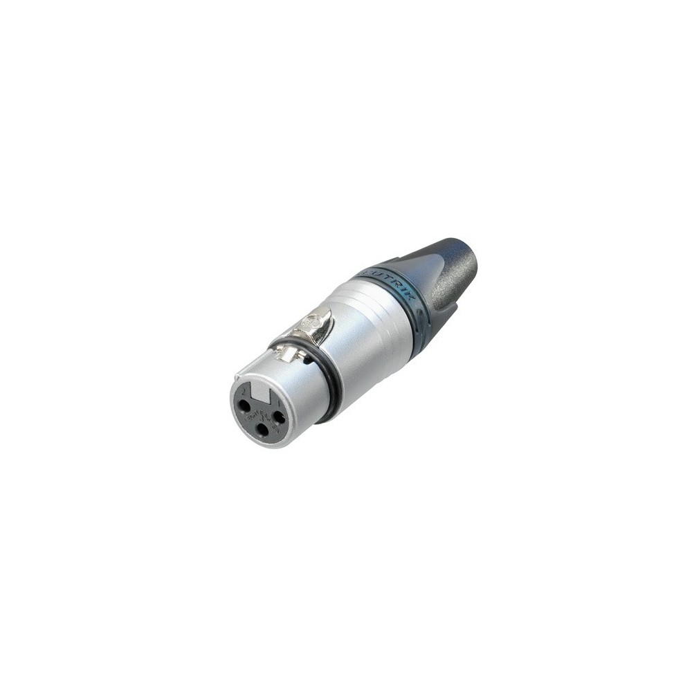 FICHA XLR FEMEA 3P NEUTRIK PARA EXTENSAO