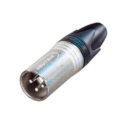 FICHA XLR MACHO 3P NEUTRIK PARA EXTENSAO