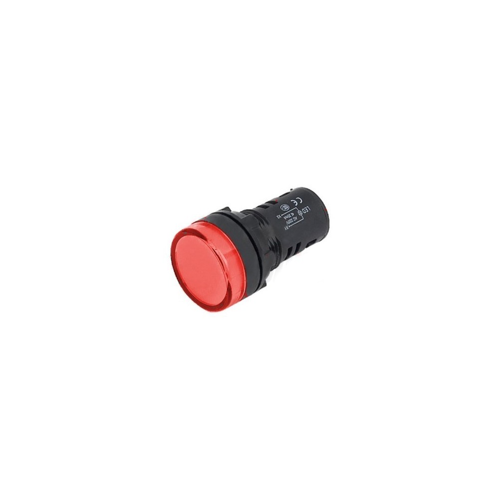 PILOTO REDONDO PAINEL  22mm  220V   VERMELHO