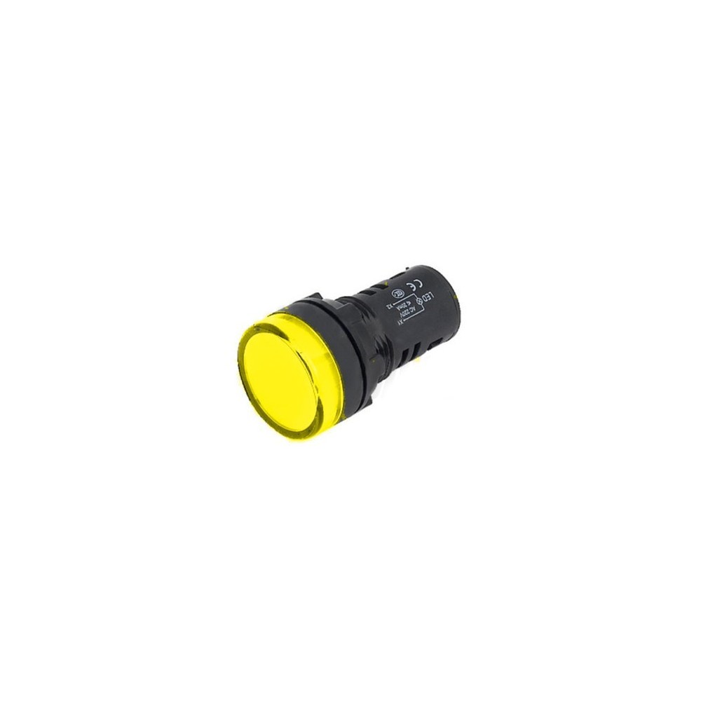 PILOTO REDONDO PAINEL 16mm 220V AMARELO PILOTO REDONDO PAINEL 16mm 220V AMARELO