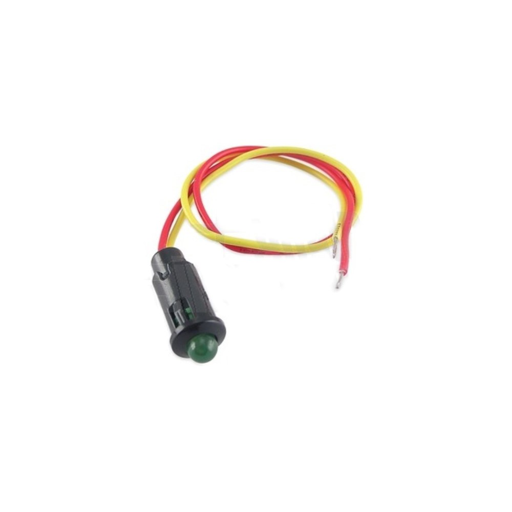 LED SINALIZADOR VERDE 12V C/ FIO
