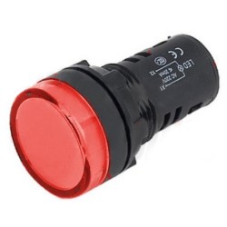 AVISADOR REDONDO PAINEL 22mm 12V